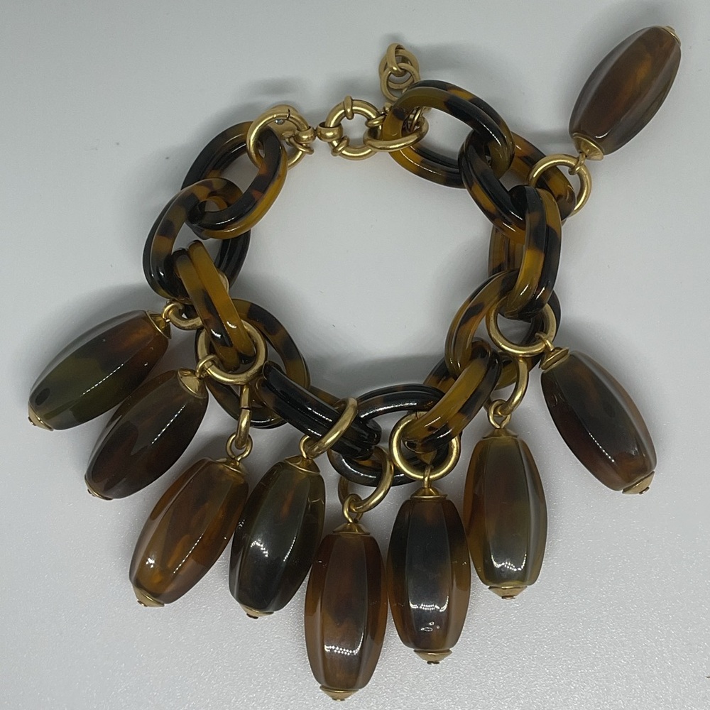 Vintage J Crew Tortoise Bracelet - Picture 4 of 10
